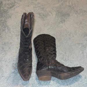 Black cowboy boots